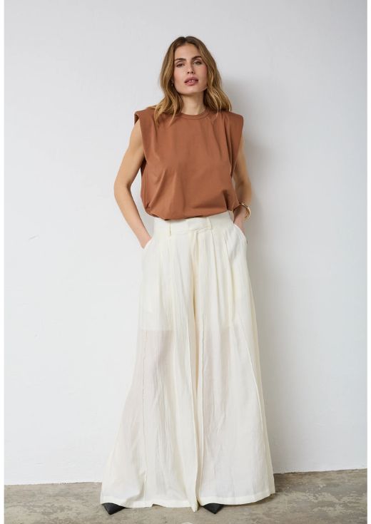 Co'Couture AuraCC Skirt LL Pant Off white, Maat: XS