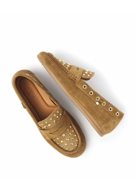 Via Vai June Macy khaki dames loafers