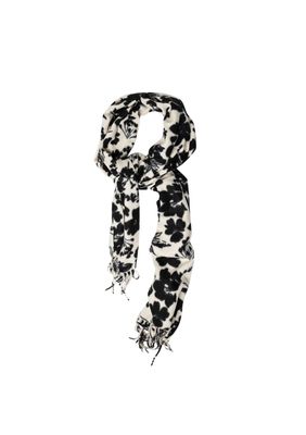 Bow 19 Soft Scarf Flower Black &amp; White