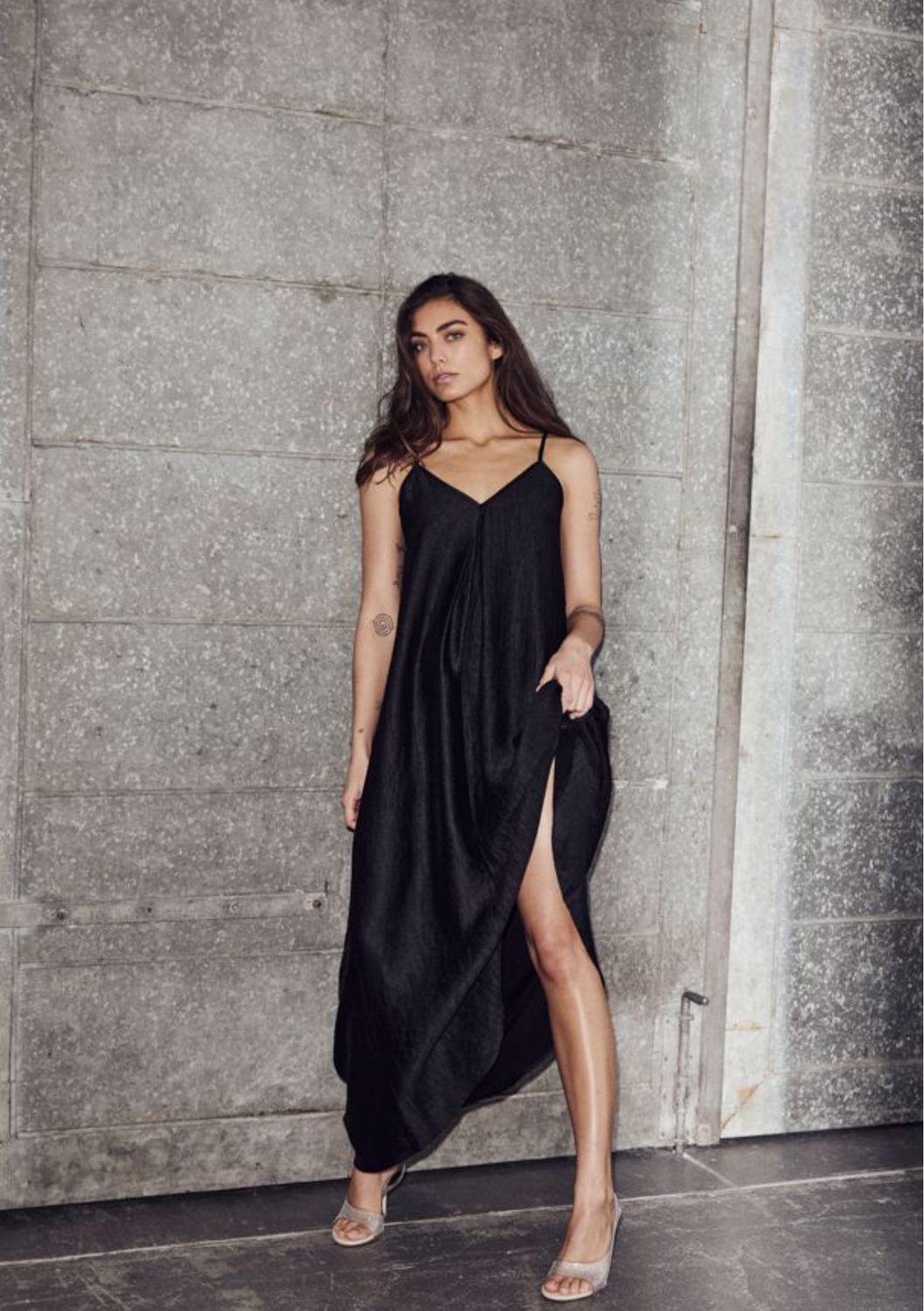 Haute L’Amitié Corsica Pleat Strap Dress