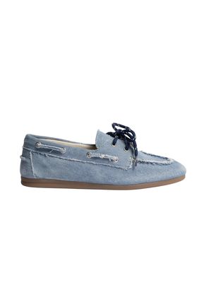 Posa Boat Loafer Brushed Denim Light blue