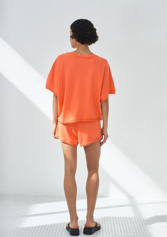 American Vintage Vibtown dames t-shirt vintage Coral