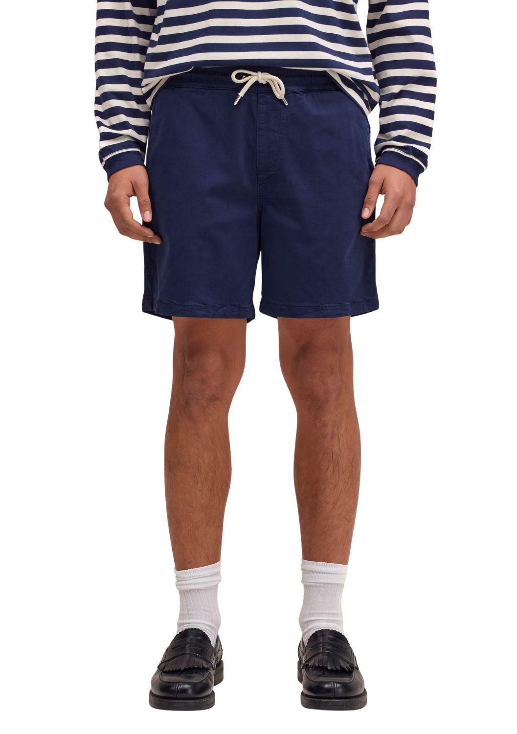 NN07 Gregor Shorts - Lyocell blend shorts Navy Blue