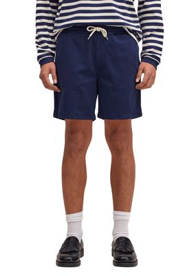 NN07 Gregor Shorts - Lyocell blend shorts Navy Blue