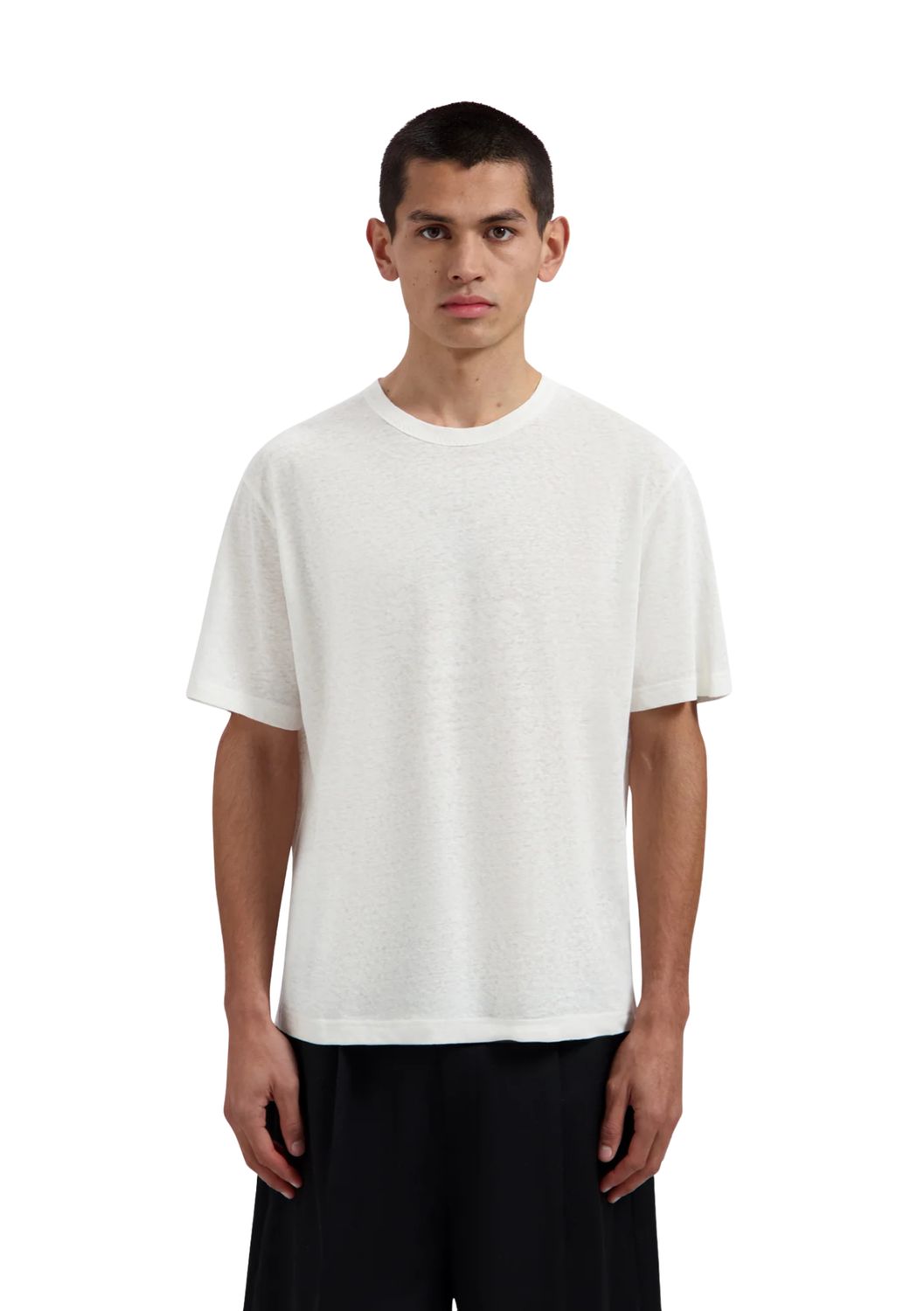 OLAF Essential Cotton Linen Tee Off White OLAF Essential Cotton Linen Tee Off White