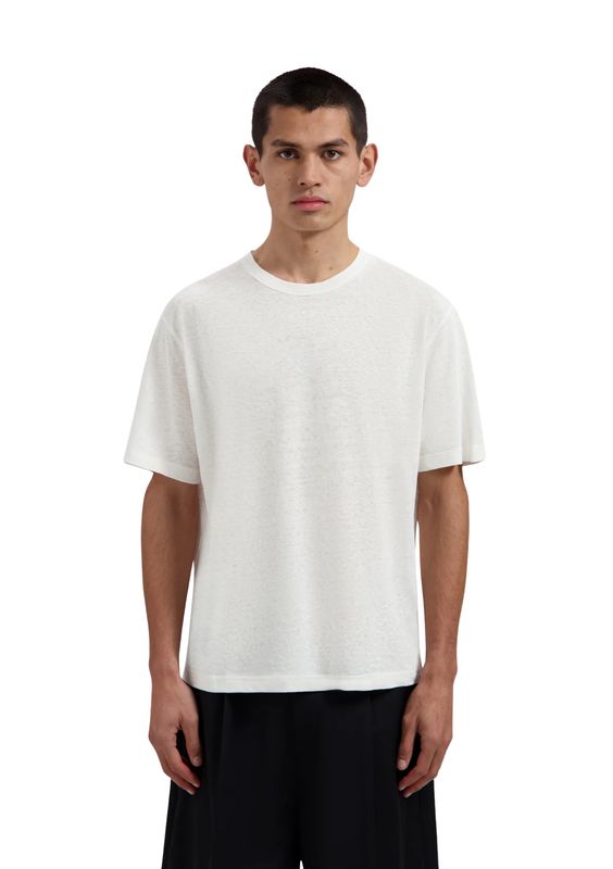 OLAF Essential Cotton Linen Tee Off White