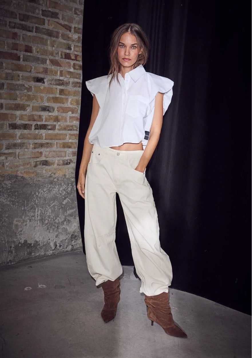 Haute L’Amitié Dinnie NS Poplin Shirt White