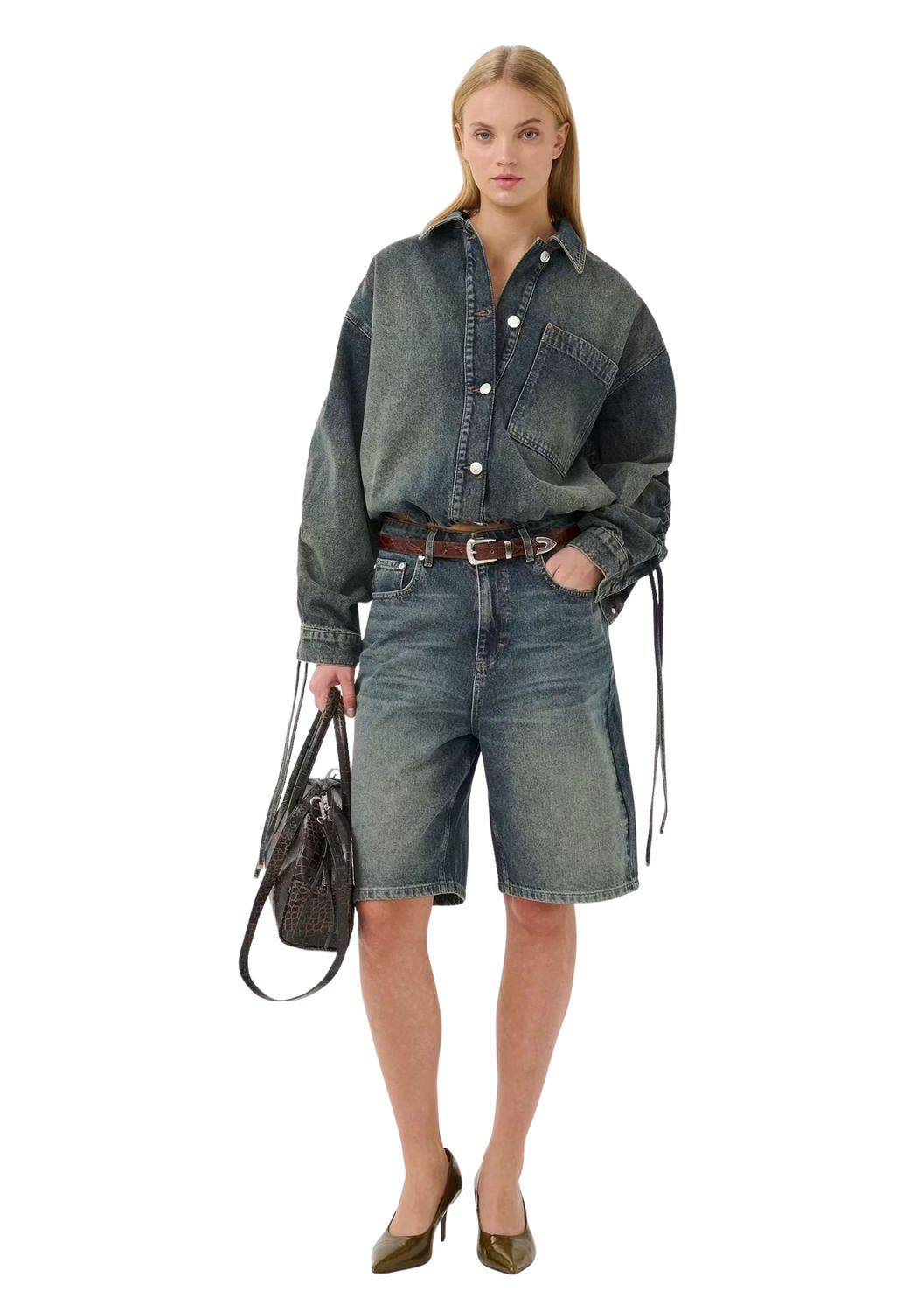 Gestuz GZsusara Denim shorts Blue Green Wash Gestuz GZsusara Denim shorts Blue Green Wash