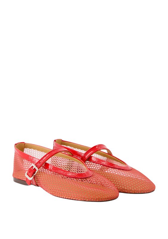 Posa Ballerina Baletto Mesh Rood