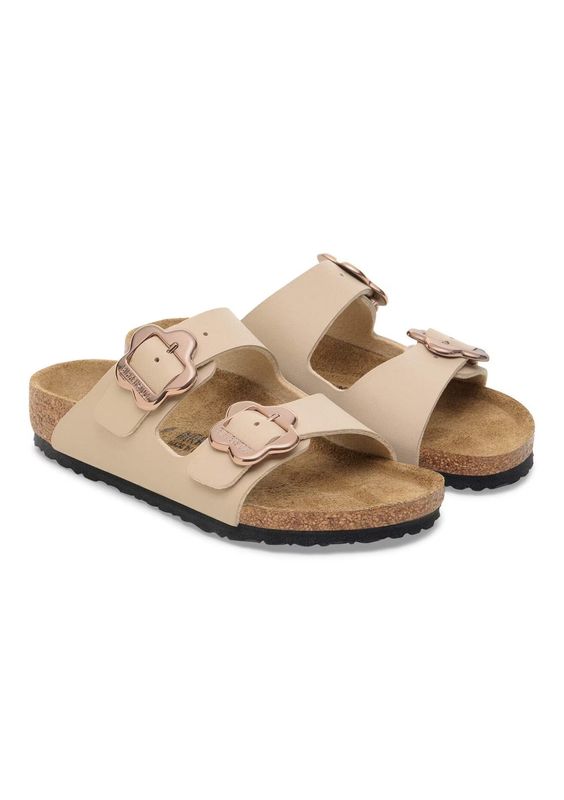 Birkenstock Arizona Flower Buckle Kids Sandcastle