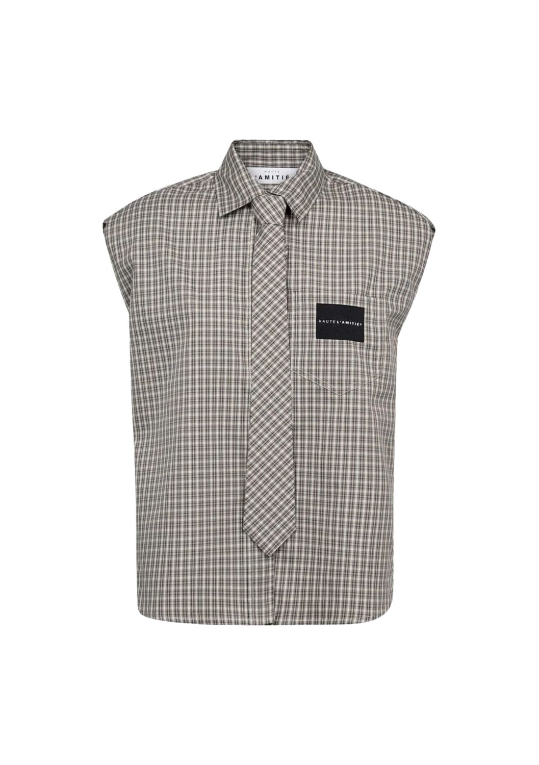 Haute L’Amitié Chess NS Tie Shirt Beige