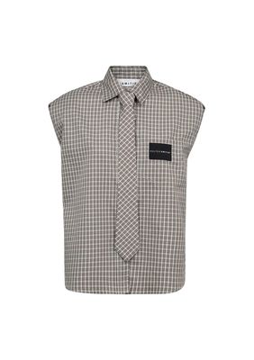 Haute L’Amitié Chess NS Tie Shirt Beige