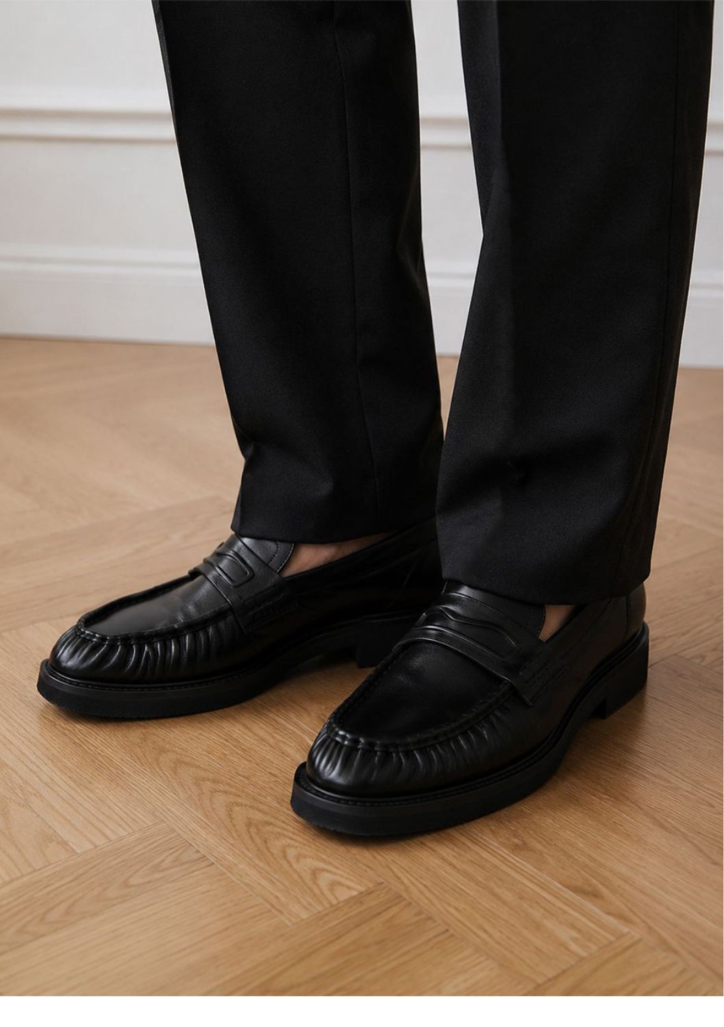 Nubikk Jones Mio Zwart Leren Loafers voor Heren Nubikk Jones Mio Zwart Leren Loafers voor Heren