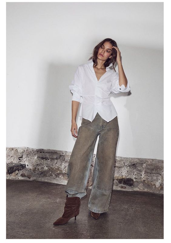 Haute L'Amitié Celeste Patch Vintage wash Tall Jeans Haute L'Amitié Celeste Patch Vintage wash Tall Jeans