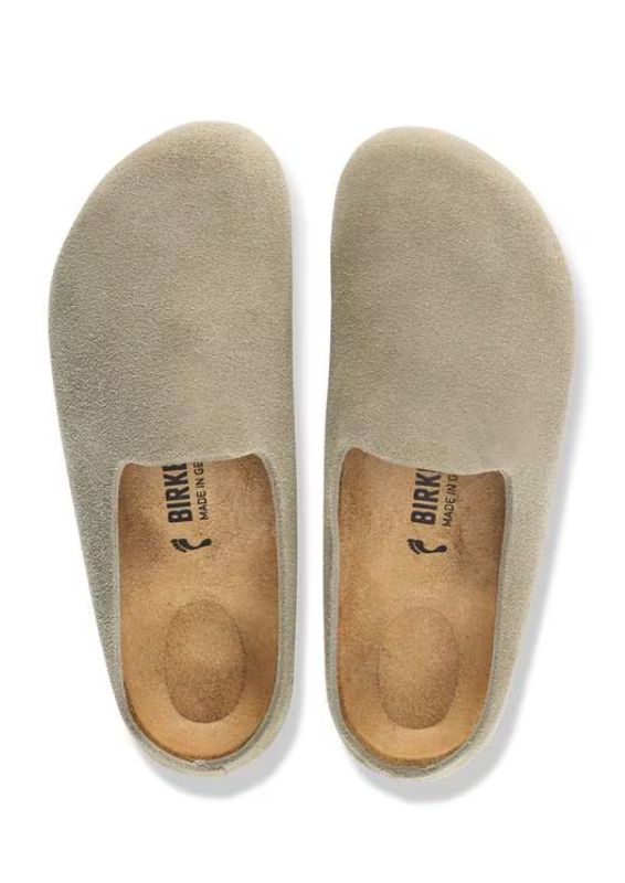 Birkenstock Amsterdam Wrapped Suède Taupe
