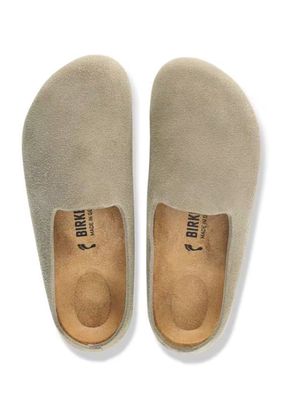 Birkenstock Amsterdam Wrapped Suède Taupe