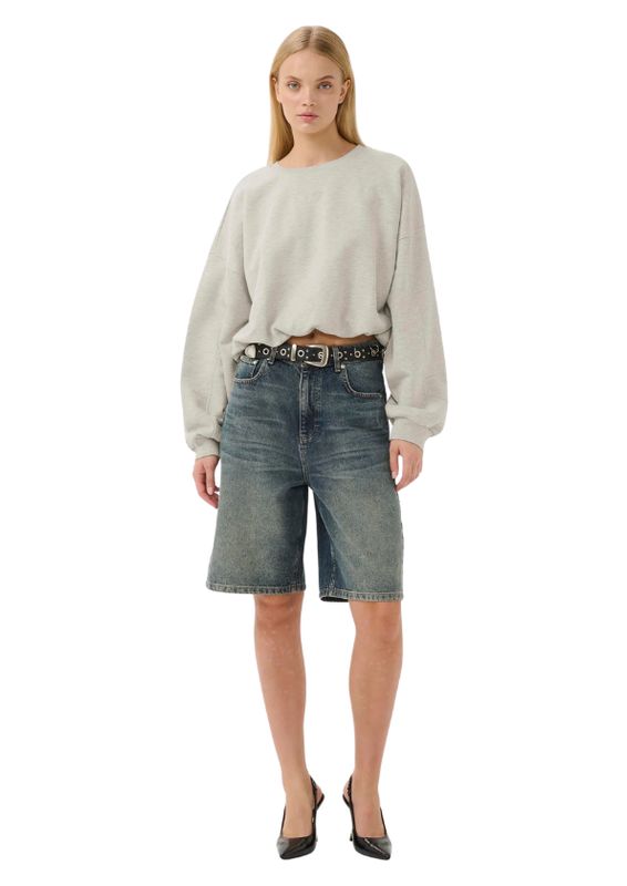 Gestuz GZkahla light Grey melange sweatshirt Gestuz GZkahla light Grey melange sweatshirt