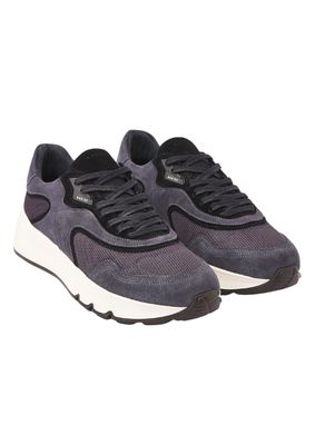 Nubikk Luca Noa Blauw Zwart Suède Sneakers voor Heren