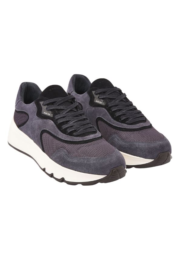 Nubikk Luca Noa Blauw Zwart Suède Sneakers voor Heren Nubikk Luca Noa Blauw Zwart Suède Sneakers voor Heren