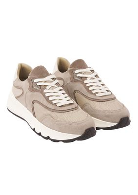 Nubikk Luca Noa Beige Taupe Suède Sneakers voor Heren