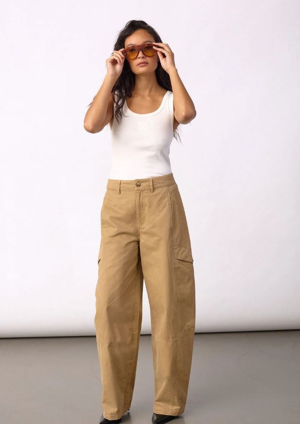 Co'Couture EvelynCC Barrel Pant Tall Sand Co'Couture EvelynCC Barrel Pant Tall Sand
