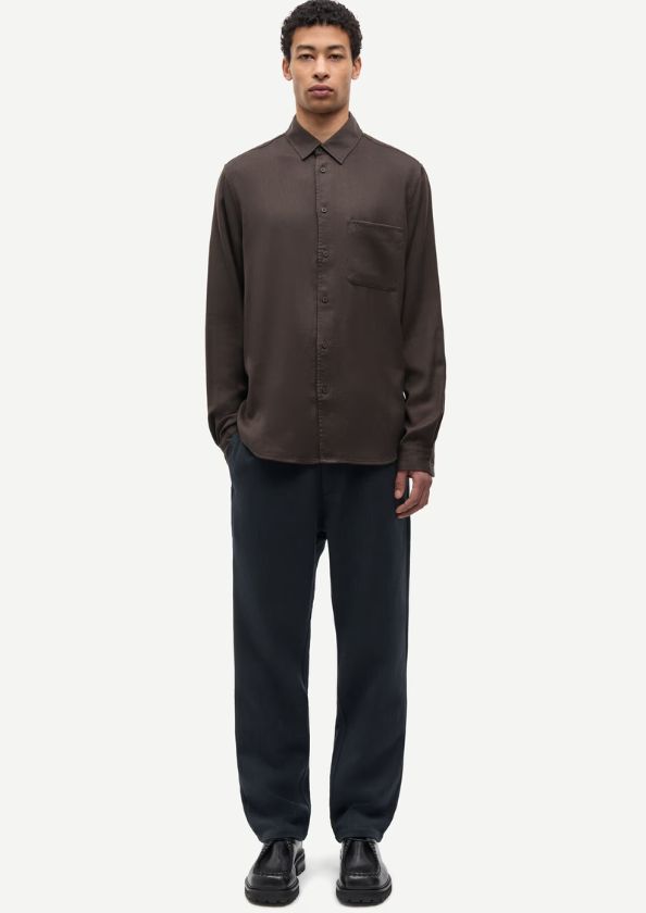 Samsoe Samsoe Sajabari fly P trousers 16201 Dark Grey Melange