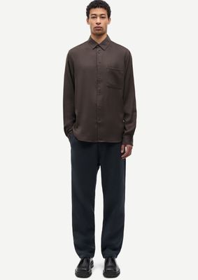 Samsoe Samsoe Sajabari fly P trousers 16201 Dark Grey Melange Samsoe Samsoe Sajabari fly P trousers 16201 Dark Grey Melange