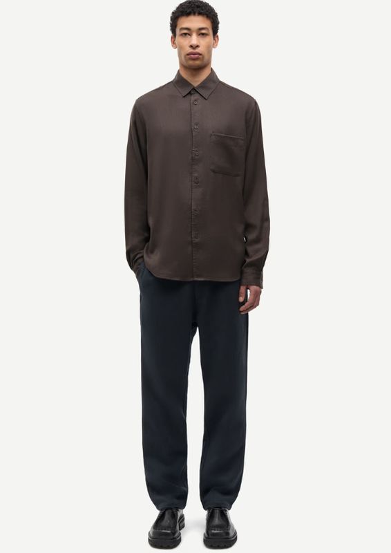 Samsoe Samsoe Sajabari fly P trousers 16201 Dark Grey Melange
