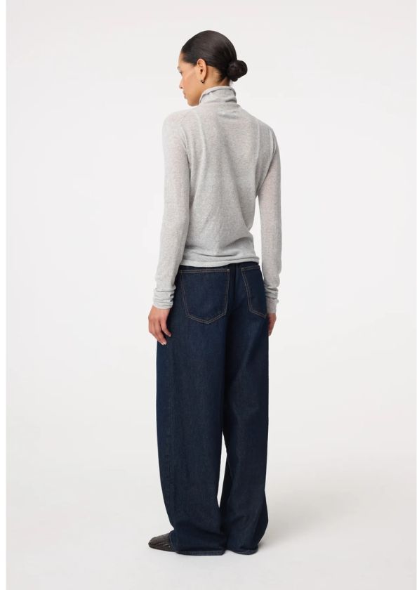 Knit-ted Roline Pullover Grey Melange Knit-ted Roline Pullover Grey Melange