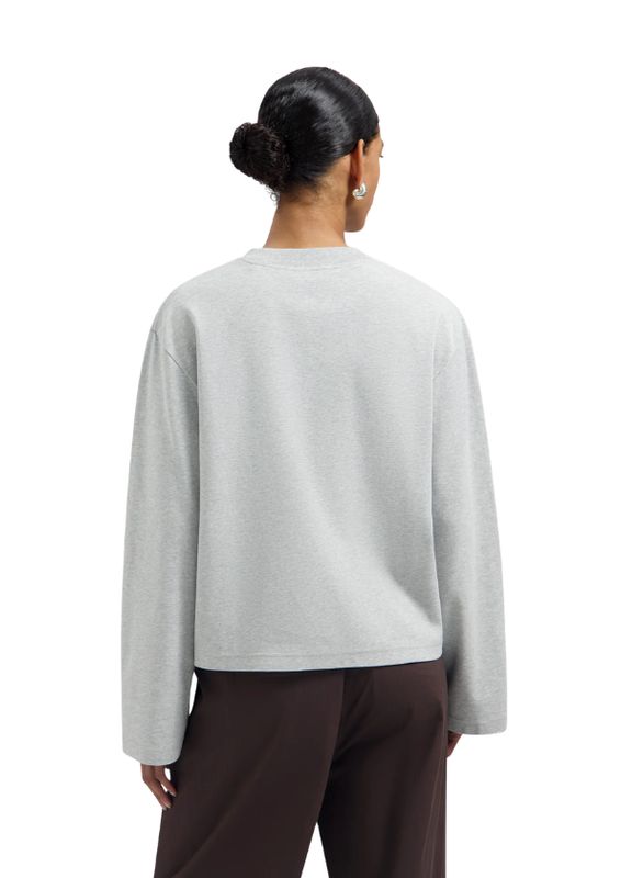 OLAF Retro Logo Boxy LS Tee Heather Grey