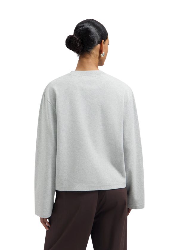 OLAF Retro Logo Boxy LS Tee Heather Grey