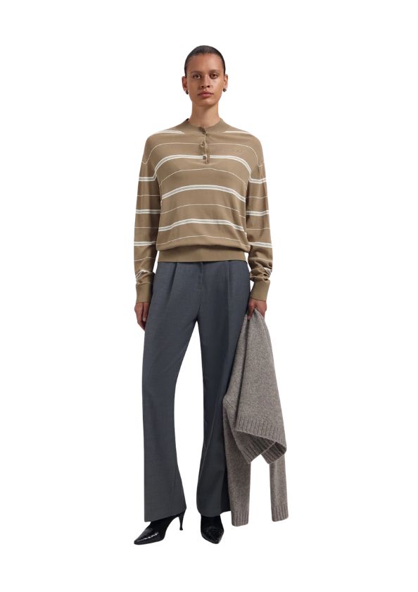 OLAF Wool Tailored Trousers Sharkskin
