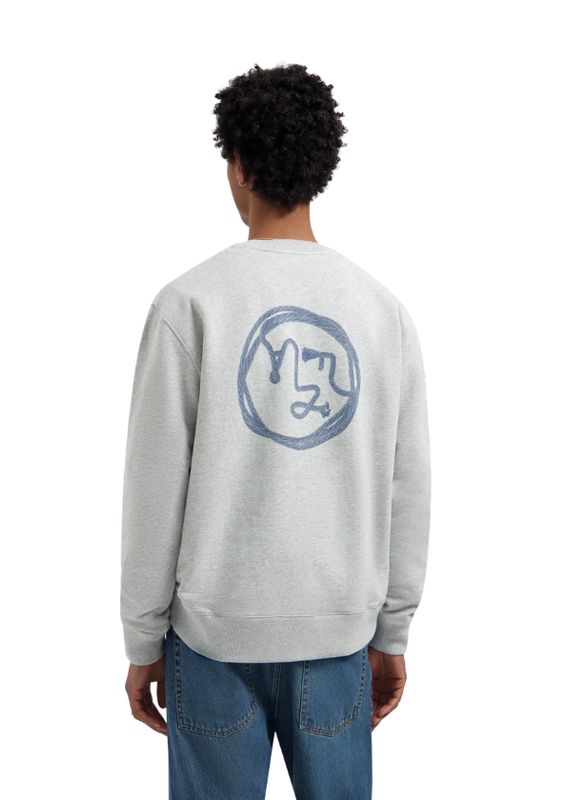 OLAF Lasso Face Crewneck Heather Grey