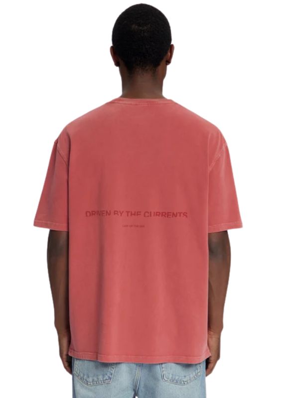 Law of the Sea Aqualis Garmet Dyed Tee Terra Red