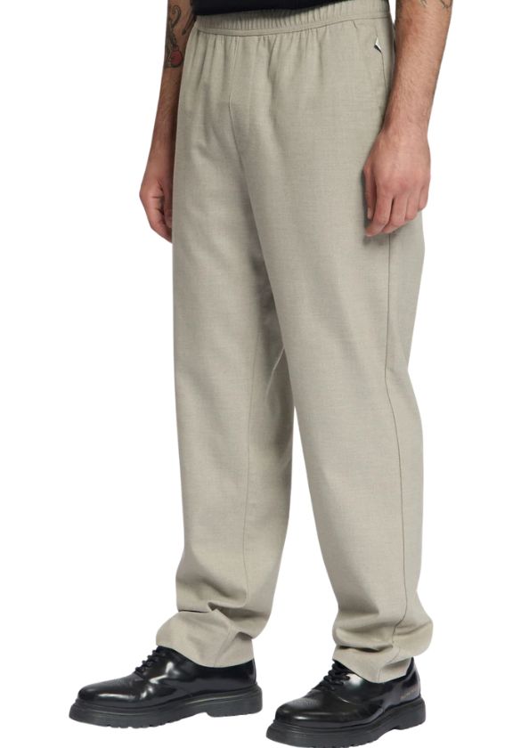 Law of the Sea Condor Brushed Twill Pant Sand Melange, Maat: S