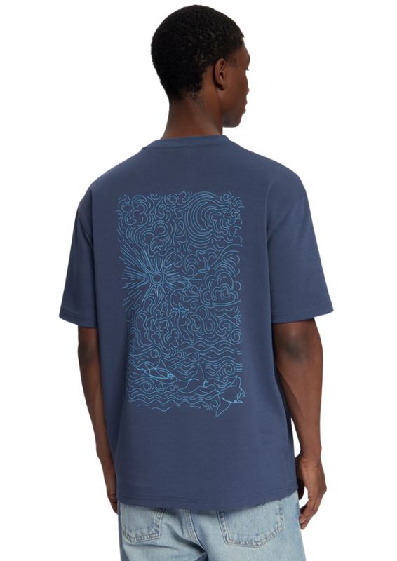 Law of the Sea Passage Artwork Tee Mood Indigo