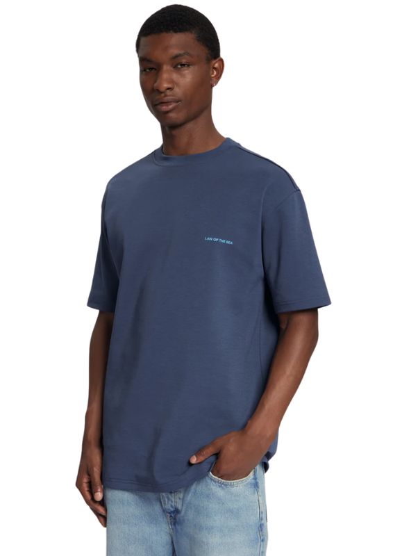 Law of the Sea Passage Artwork Tee Mood Indigo