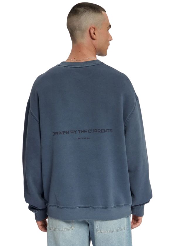 Law of the Sea Torria Garment Dyed Crewneck Sweat Mood Indigo Law of the Sea Torria Garment Dyed Crewneck Sweat Mood Indigo