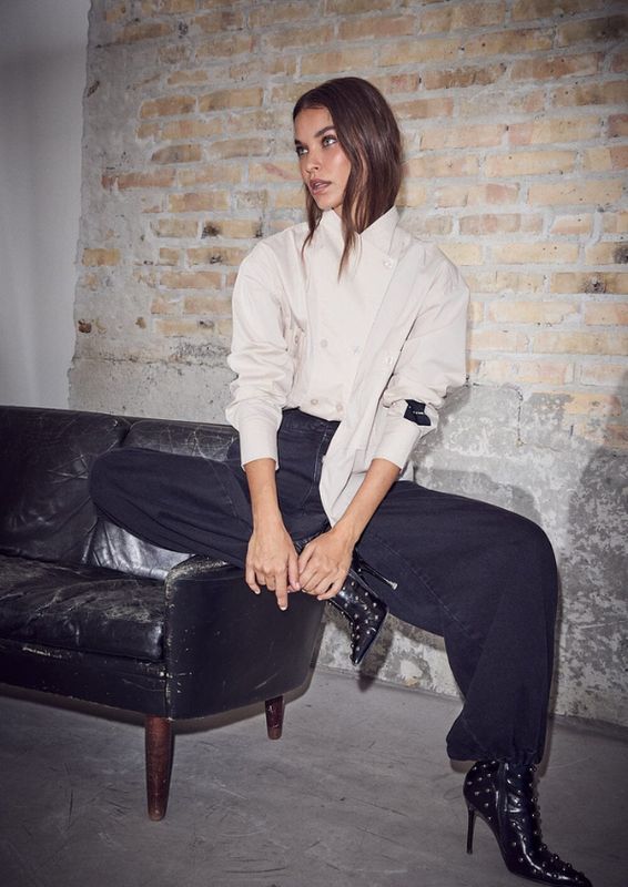 Haute L'Amitié Denim Harem Tall Pant Black