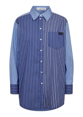 Haute L'Amitié Blue Mix Stripe Shirt Blue Stripe