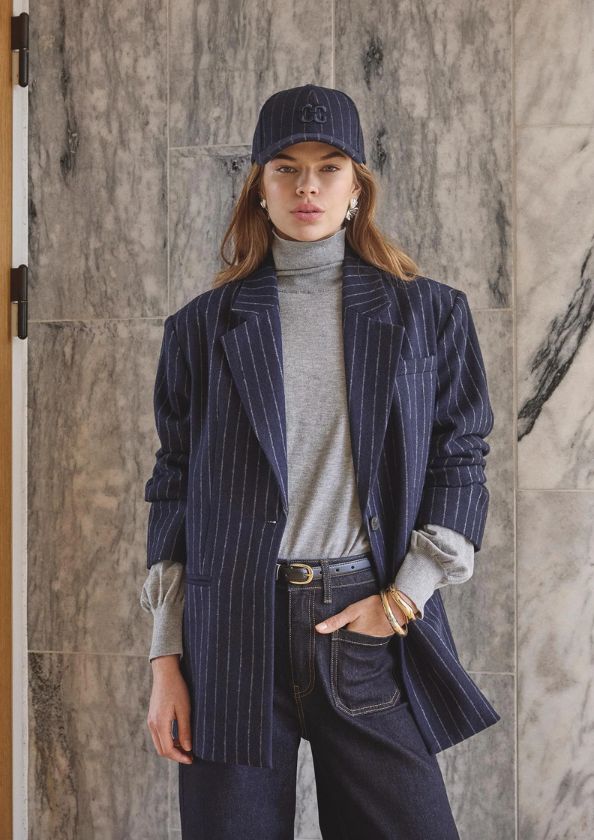 Co'Couture NaidaCC Pin Power Blazer Navy