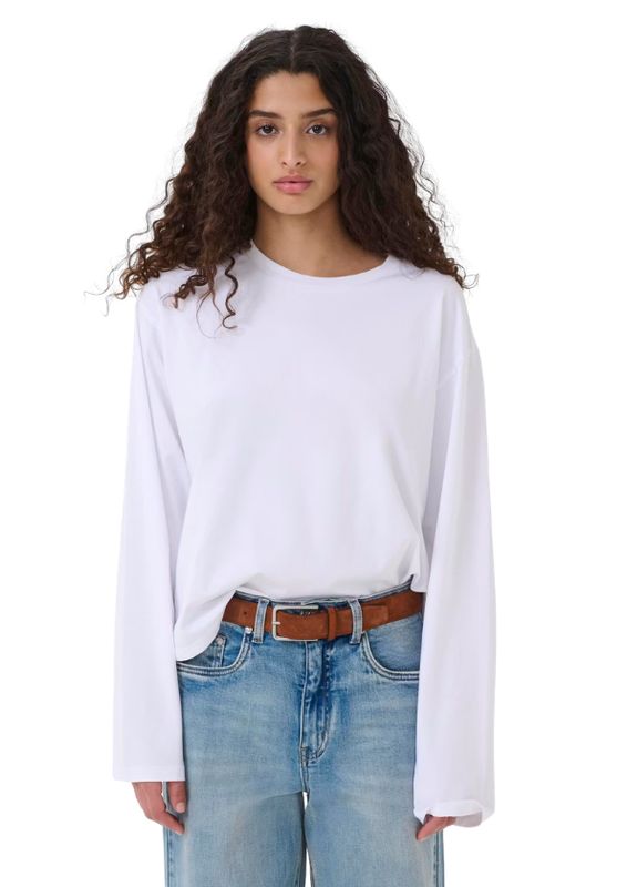 Gestuz GZtima T-shirt met lange mouwen Bright White