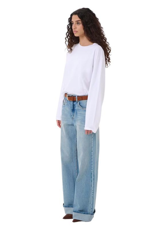 Gestuz GZtima T-shirt met lange mouwen Bright White