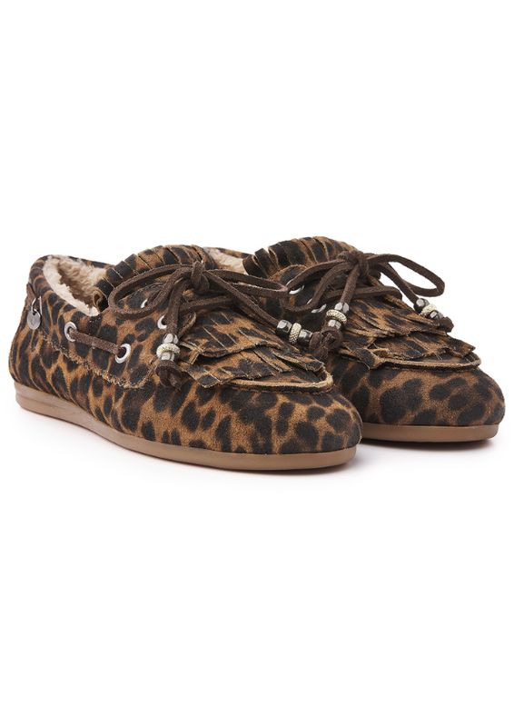 VIA VIA June Shelby VIA VAI luipaardprint dames loafers