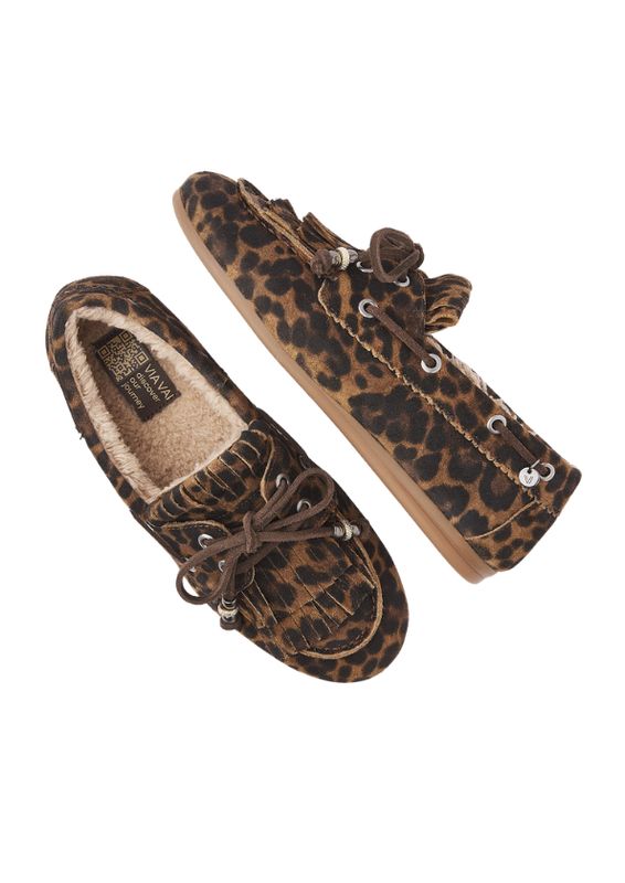 VIA VIA June Shelby VIA VAI luipaardprint dames loafers