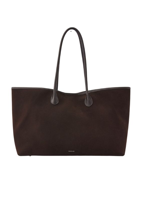 Nubikk Kiki Bag Donkerbruine Suède Tas voor Dames