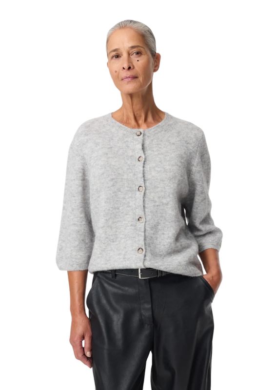 Knit-ted Meg Cardigan Grey Melange