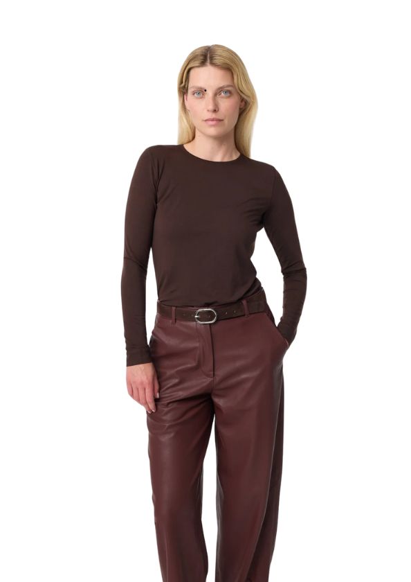 Knit-ted Zoe Top Choco Knit-ted Zoe Top Choco
