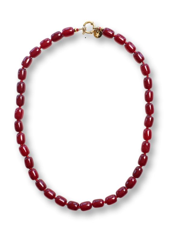 Bonnie Studios Phil Burgundy Necklace
