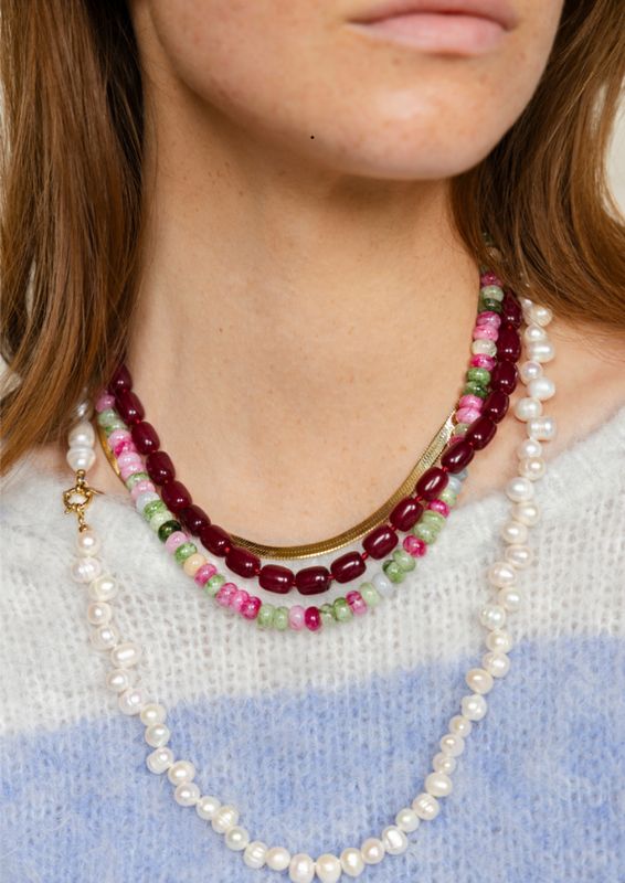 Bonnie Studios Phil Burgundy Necklace